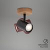 BRILONER bodové nástěnné a stropní svítidlo, pr. 9 cm, max. 35 W, černá BRI 2920015