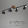 BRILONER Bodové svítidlo 68,2 cm 4xGU10 max. 35W černá BRI 2920045
