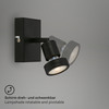 BRILONER Bodové svítidlo 10 cm 1xGU10 4,9W 460lm černá BRI 2926-015