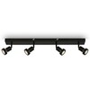 BRILONER Bodové svítidlo 64 cm 4xGU10 4,9W 460lm černá BRI 2926-045