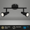 BRILONER LED bodové svítidlo 27,5 cm 2xGU10 4,8W 400lm černá IP44 BRI 2992-025