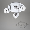 BRILONER LED bodové svítidlo pr. 22 cm 3x4W 350lm chrom IP44 BRI 2995-038R