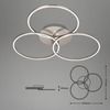 BRILONER LED rám 71,7 cm 40W 4400lm matný nikl BRI 3090-012