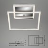 BRILONER LED rám 35,8 cm 19W 1850lm chrom BRI 3118018
