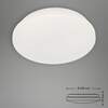 BRILONER LED stropní svítidlo, pr. 28,8 cm, 12 W, bílé BRI 3404-116