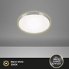 BRILONER LED stropní svítidlo, pr. 28,5 cm, 12 W, hliník-bílé BRI 3443-119