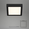 BRILONER LED stropní svítidlo, 22,5 cm, 16,5 W, černá BRI 3466-415