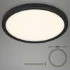 BRILONER LED stropní svítidlo, pr. 40,5 cm, 24,5 W, černá BRI 3468415