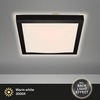 BRILONER LED stropní svítidlo, 27 cm, 12 W, bílé-černá BRI 3502-015