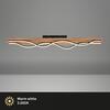 BRILONER Vinka LED stropní svítidlo, tvar vlny, dekor dřeva, teple bílé světlo, dřevo, 98cm 3817014