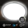 BRILONER Pulap stropní svítidlo pr.29,3 cm - 18W, 2400lm, LED, přímé a nepřímé osvětlení, IP54, neutrální bílá, chrom 3872018