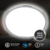 BRILONER Pulap stropní svítidlo pr.42 cm - 22W, 3000lm, LED, přímé a nepřímé osvětlení, IP54, neutrální bílá, chrom 3873018