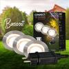 BRILONER CONNECT TO SHINE startovací sada Kebony 3ks LED zapuštěných svítidel do země pr.30mm, IP67 3912032