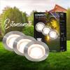 BRILONER CONNECT TO SHINE prodlužovací sada Kebony 3ks LED zapuštěných svítidel do země, IP67 3913032