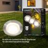 BRILONER CONNECT TO SHINE prodlužovací sada Kebony 3ks LED zapuštěných svítidel do země, IP67 3913032