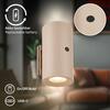 BRILONER Isy nástěnné svítidlo - 2W, 200lm, nabíjecí, LED, dotykový vypínač, stmívatelné, béžová 3942011