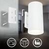 BRILONER Isy nástěnné svítidlo - 2W, 200lm, nabíjecí, LED, dotykový vypínač, stmívatelné, bílé 3942016