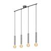 BRILONER Retro závěsné svítidlo, 85 cm, bez 4x E27, max. 60 W, antická stříbrná BRI 4031-044