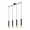 BRILONER Retro závěsné svítidlo, 85 cm, bez 4x E27, max. 60 W, černá-mat BRI 4031-045