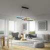 BRILONER LED závěsné svítidlo, 120 cm, časovač, 44W, 400lm, černá/dřevo BRI 4768015