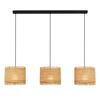 BRILONER Borra závěsné svítidlo, stínidlo ze slámy, 3xE27 patice, přírodní 4854034