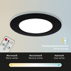 BRILONER CCT LED vestavná svítidla sada, pr.9,2 cm, 3x LED, 4,8 W, 450 lm, černá IP44 BRI 7034-035