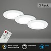 BRILONER CCT LED vestavná svítidla sada, pr.9,2 cm, 3x LED, 4,8 W, 450 lm, bílé IP44 BRI 7034-036