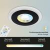 BRILONER LED vestavná svítidla sada, pr.8,4 cm, 3x LED, 5 W, 460 lm, černá IP44 BRI 7040-035