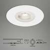 BRILONER 3ks sada LED vestavné svítidlo, pr. 9 cm, 5 W, bílé IP44 BRI 7046-036