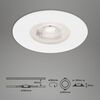 BRILONER 3ks sada LED vestavné svítidlo, pr. 9 cm, 5 W, bílé IP44 BRI 7046036