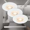 BRILONER 3ks sada LED vestavné svítidlo, pr. 9 cm, 5 W, bílé BRI 7047036