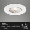 BRILONER 3ks sada LED vestavné svítidlo, pr. 9 cm, 4,9 W, bílé BRI 7048-036