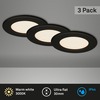 BRILONER 3ks sada LED vestavné svítidlo, pr. 11,5 cm, 6 W, 650 lm, černá IP44 BRI 7053-035