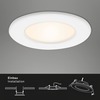 BRILONER 3ks sada LED vestavné svítidlo, pr. 11,5 cm, 6 W, bílé BRI 7053-036