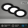 BRILONER LED vestavná svítidla 3ks sada, pr.8,6 cm, 3x LED, 3 W, 350 lm, černá BRI 7057-435