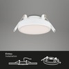 BRILONER LED vestavné svítidlo, pr. 7,5 cm, 3 W, 350 lm, bílé IP44 BRI 7061-416