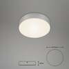 BRILONER LED stropní svítidlo, pr. 15,7 cm, 11 W, stříbrná BRI 7064014