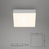 BRILONER LED stropní svítidlo, 15,7 cm, 11 W, stříbrná BRI 7069014