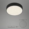 BRILONER LED stropní svítidlo hvězdné nebe, pr. 15,7 cm, 11 W, černá BRI 7072-415
