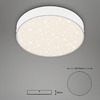 BRILONER LED stropní svítidlo hvězdné nebe, pr. 21,2 cm, 16 W, bílé BRI 7073-416