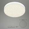 BRILONER LED stropní svítidlo hvězdné nebe, pr. 28,7 cm, 21 W, bílé BRI 7074-416