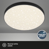 BRILONER LED stropní svítidlo hvězdné nebe, pr. 38,7 cm, 24,5 W, černá BRI 7075-415