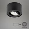 BRILONER LED přisazené svítidlo, pr. 9 cm, 5 W, černá BRI 7121-015