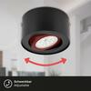 BRILONER LED přisazené svítidlo, pr. 9 cm, 5 W, černá BRI 7121-015