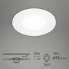 BRILONER LED vestavné svítidlo, pr. 8,6 cm, 3 W, bílé BRI 7125416
