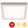 BRILONER LED stropní svítidlo, 30 cm, 21 W, matný chrom BRI 7142-014