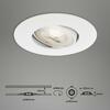 BRILONER Ultraploché LED vestavné svítidlo, pr. 9 cm, 4,9 W, bílé BRI 7146-016