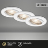BRILONER 3ks LED vestavné svítidlo, pr. 8,6 cm, 5 W, bílé BRI 7147-036