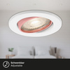 BRILONER 3ks LED vestavné svítidlo, pr. 8,6 cm, 5 W, bílé BRI 7147-036