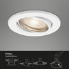 BRILONER 3ks LED vestavné svítidlo, pr. 8,6 cm, 5 W, bílé BRI 7147-036